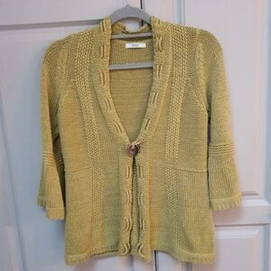 Marks & Spencer Yellow Knit Cardigan